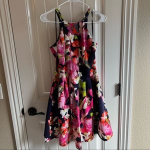 Fit and flare floral dress